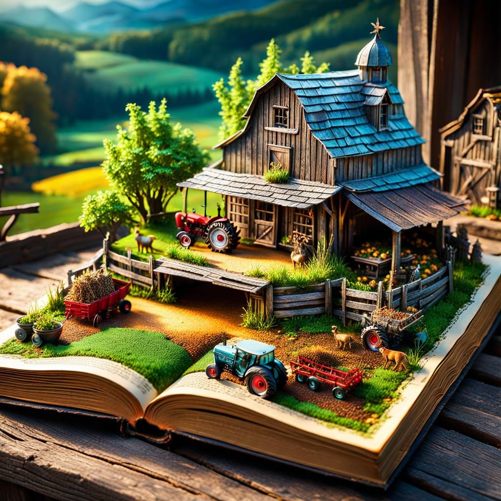 Magic Pop-Up Farm World in High Detail