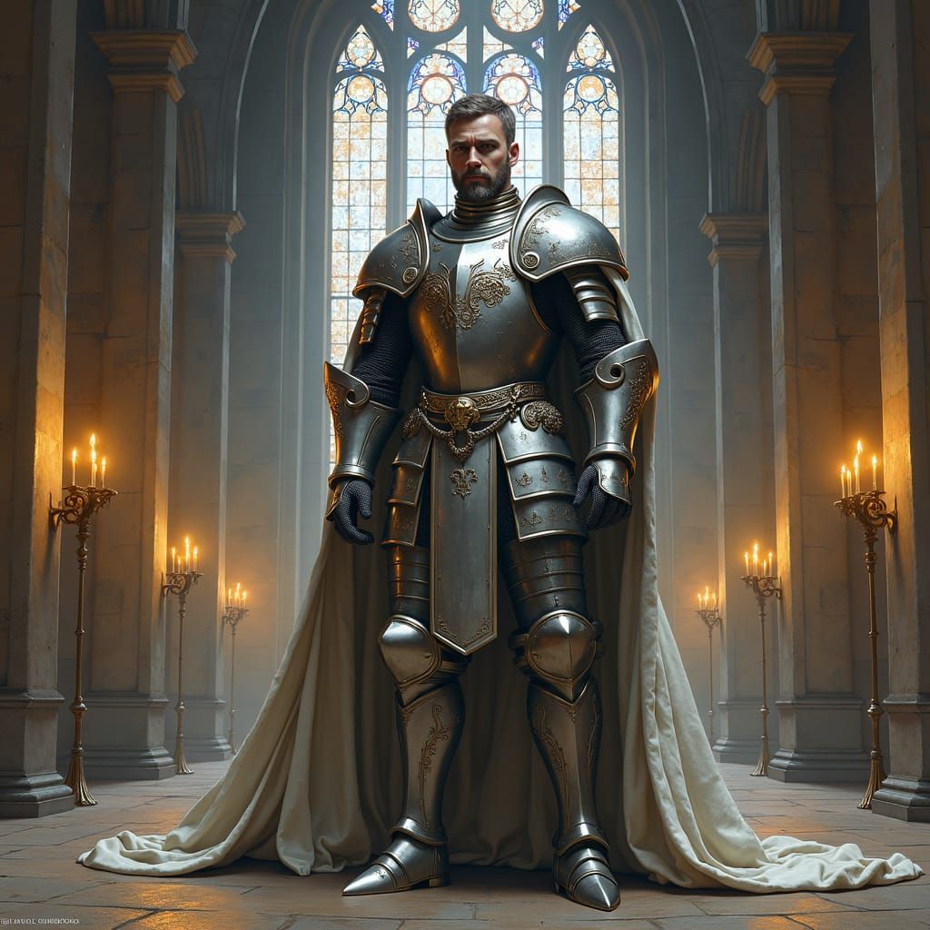 Sir Aris Calamaris in Dark Fantasy Style