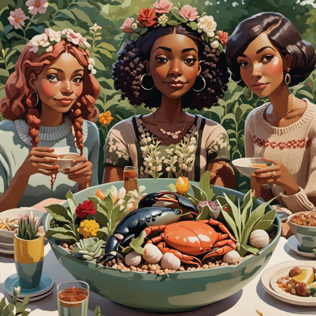 Crab Feast Bowl with Girlfriends