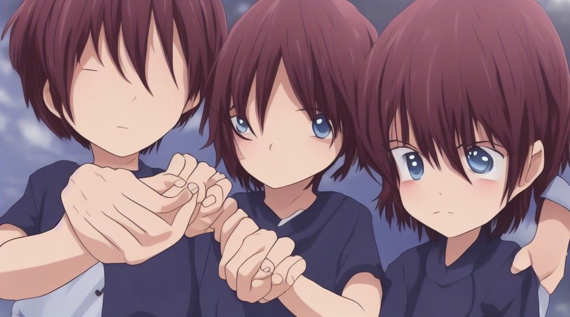 Anime Style: Girl and Boy Holding Hands