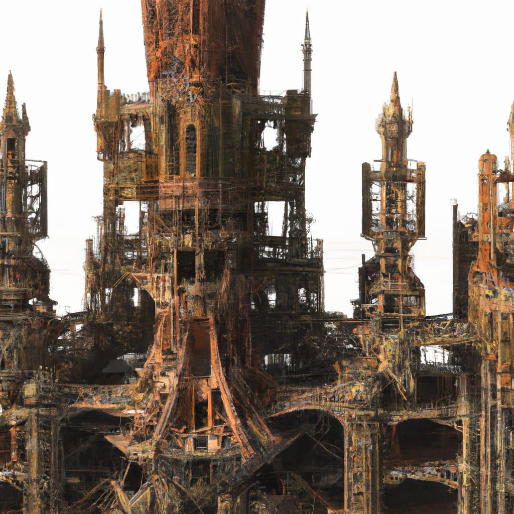 Intricate 3D Fractal Architecture in Sharp Focus