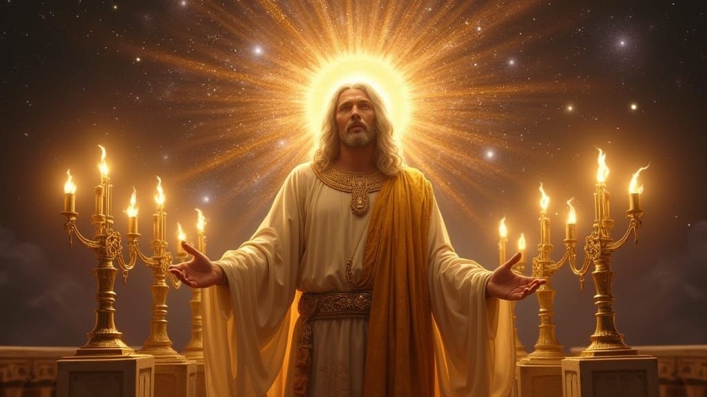 Cosmic Jesus in a Grand Solomon's Temple