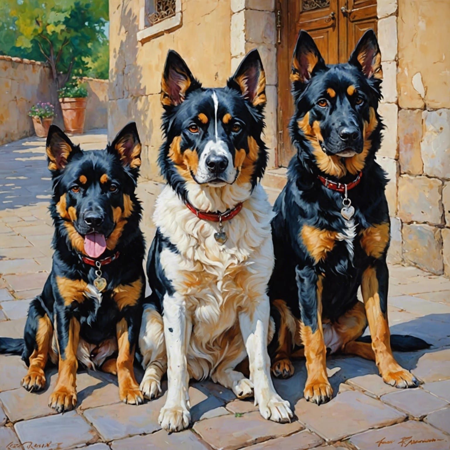 Cerbero: El perro de tres cabezas que custodiaba la entrada al inframundo, se siente invadido y saca su fuerza para derr...