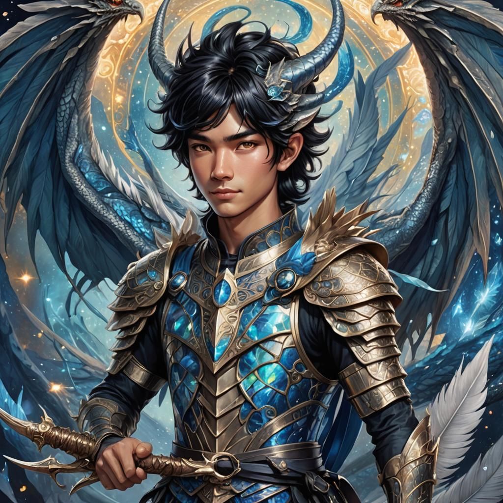 Teenage Dragon Archer in Astral Cosmic Style