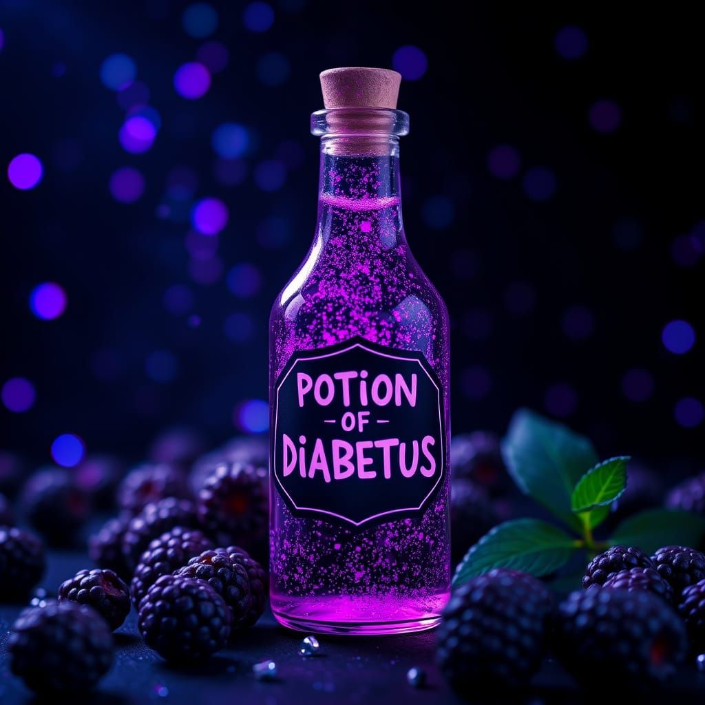 Synthwave Potion with Glowing Lights