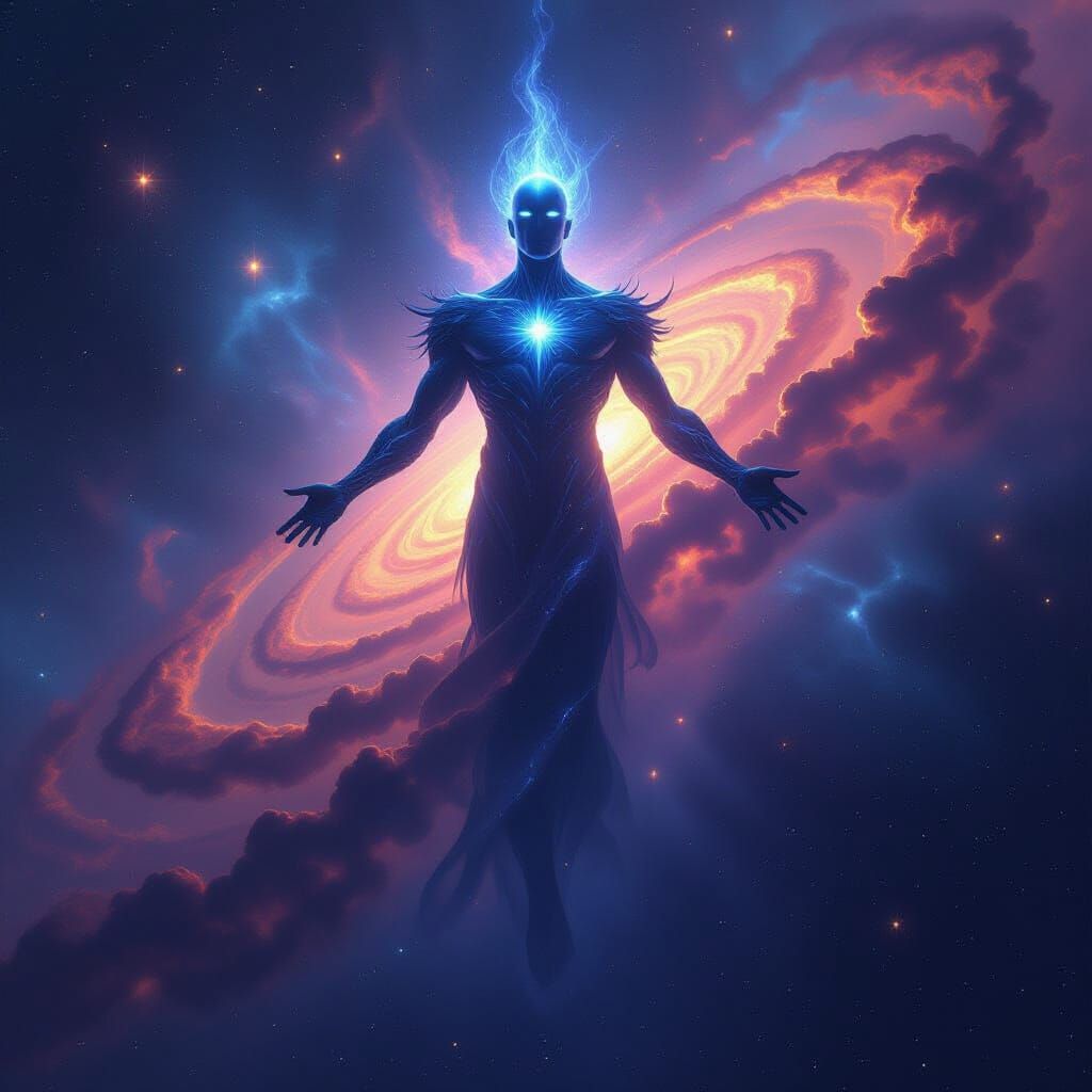 Celestial Being of Cosmic Energy in Galactic Void