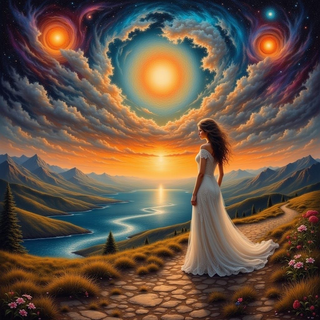 Beyond the horizon of the place we lived when we were young,
In a world of magnets and miracles,
Our thoughts strayed co...