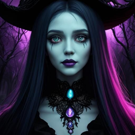 Surreal Tree Painted by a Necromancer in Digital Art