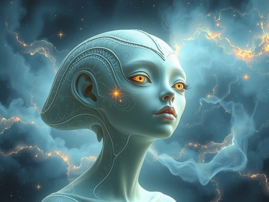 Celestial Alien Goddess of the Milky Way Galaxy