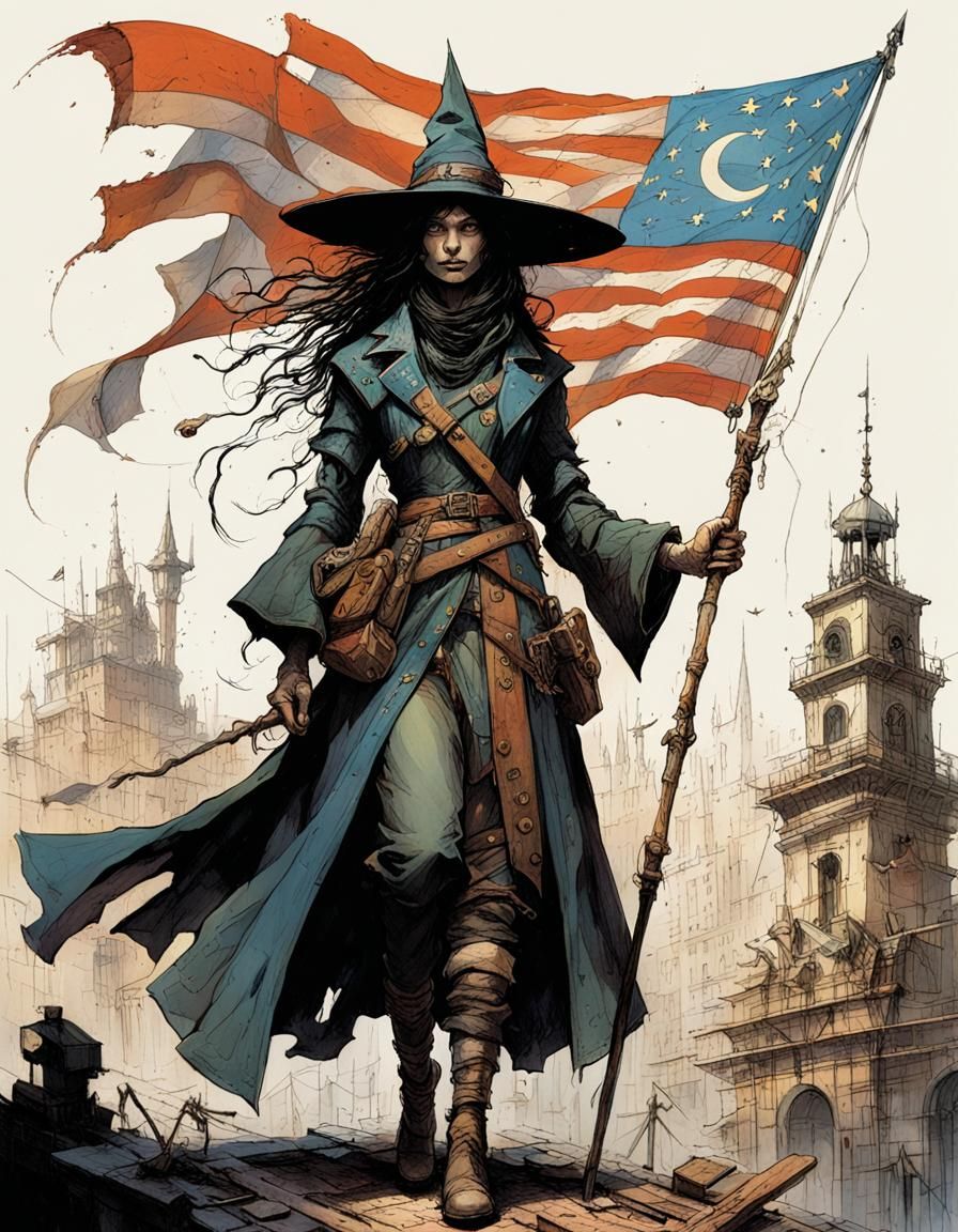 Queer Witches School with Trans Flags, Mechanical Details