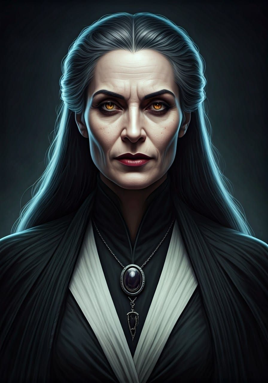 Elegant Archeology Professor in Gothic Attire