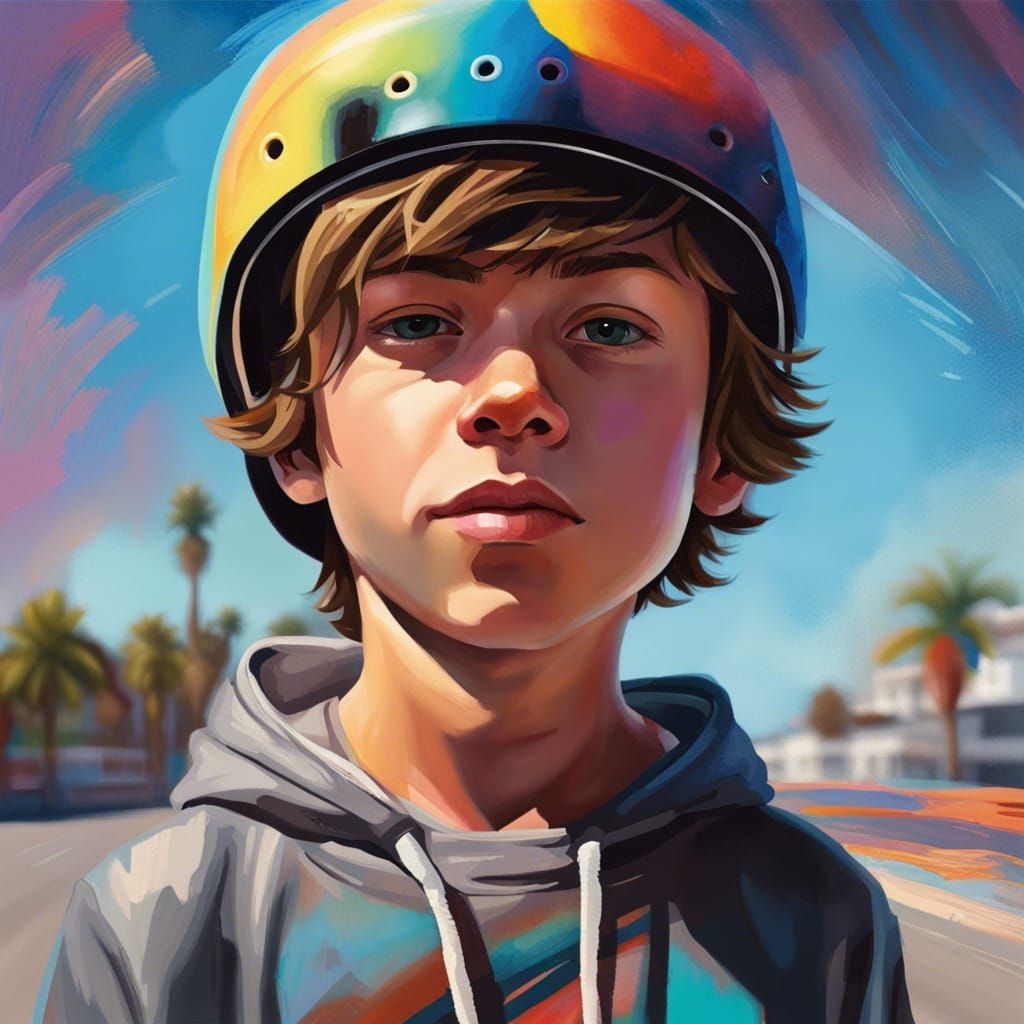 Portrait of a Skater Boy