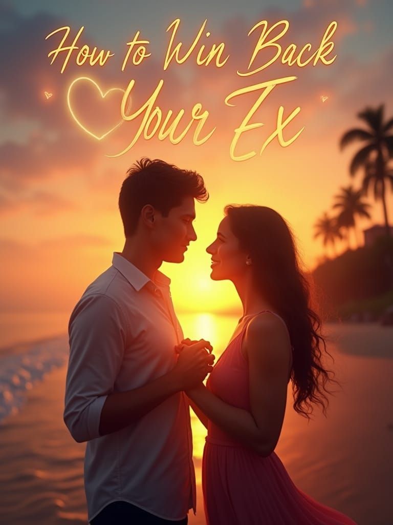 Hopeful Reunion: Romantic Couple in Sunset Glow