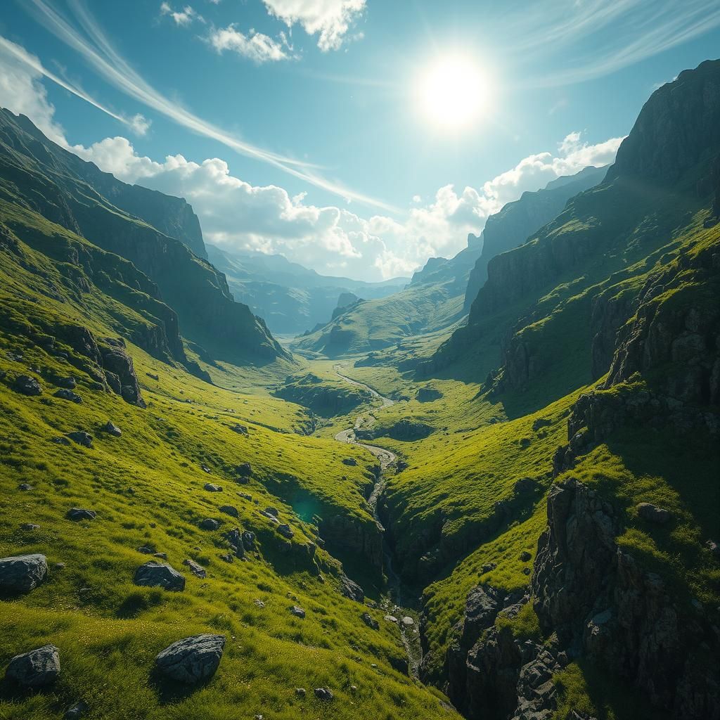 Lush Gorge Road in Unreal Engine 5