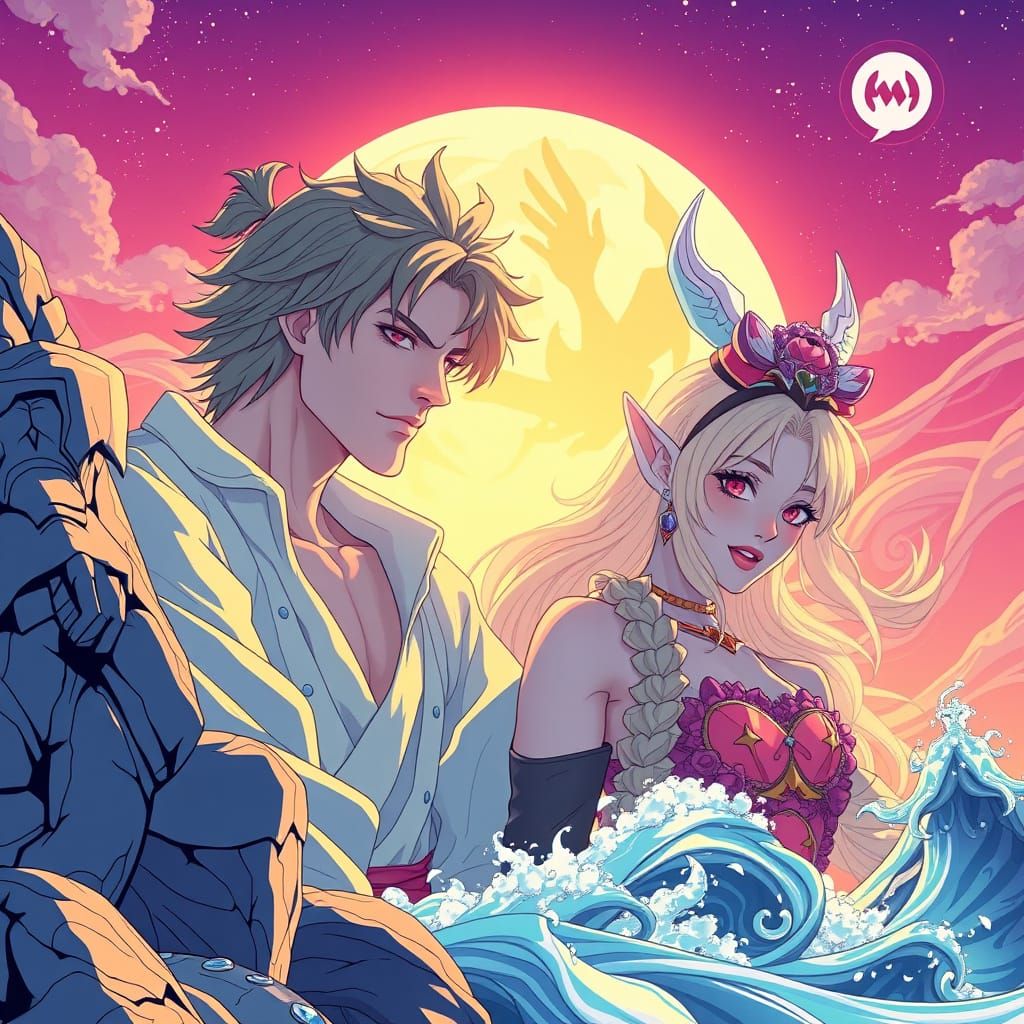 Vibrant Fantasy Worlds Collide in 8k Comic Book Art