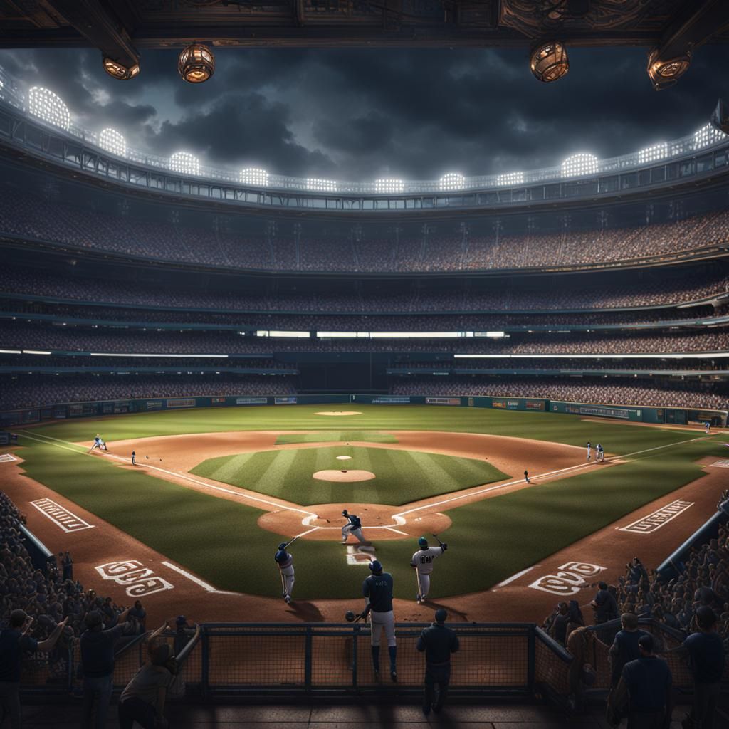 Detailed Baseball Fantasy Concept Art