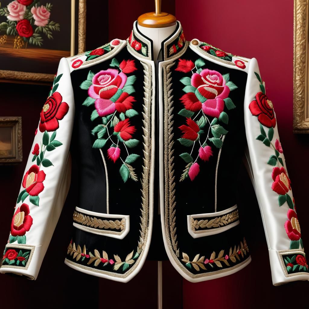 Embroidered Charro Jacket on Display
