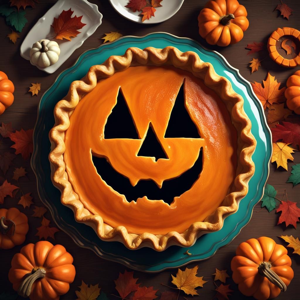 Jack O'Lantern Pumpkin Pie Concept Art