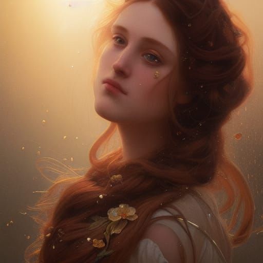 Pre-Raphaelite Princess Portrait in 8K
