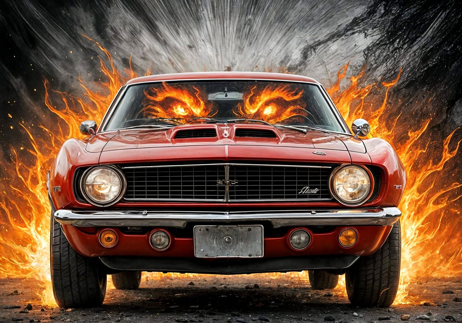 1968 Camaro Reimagined as a Roaring Beast