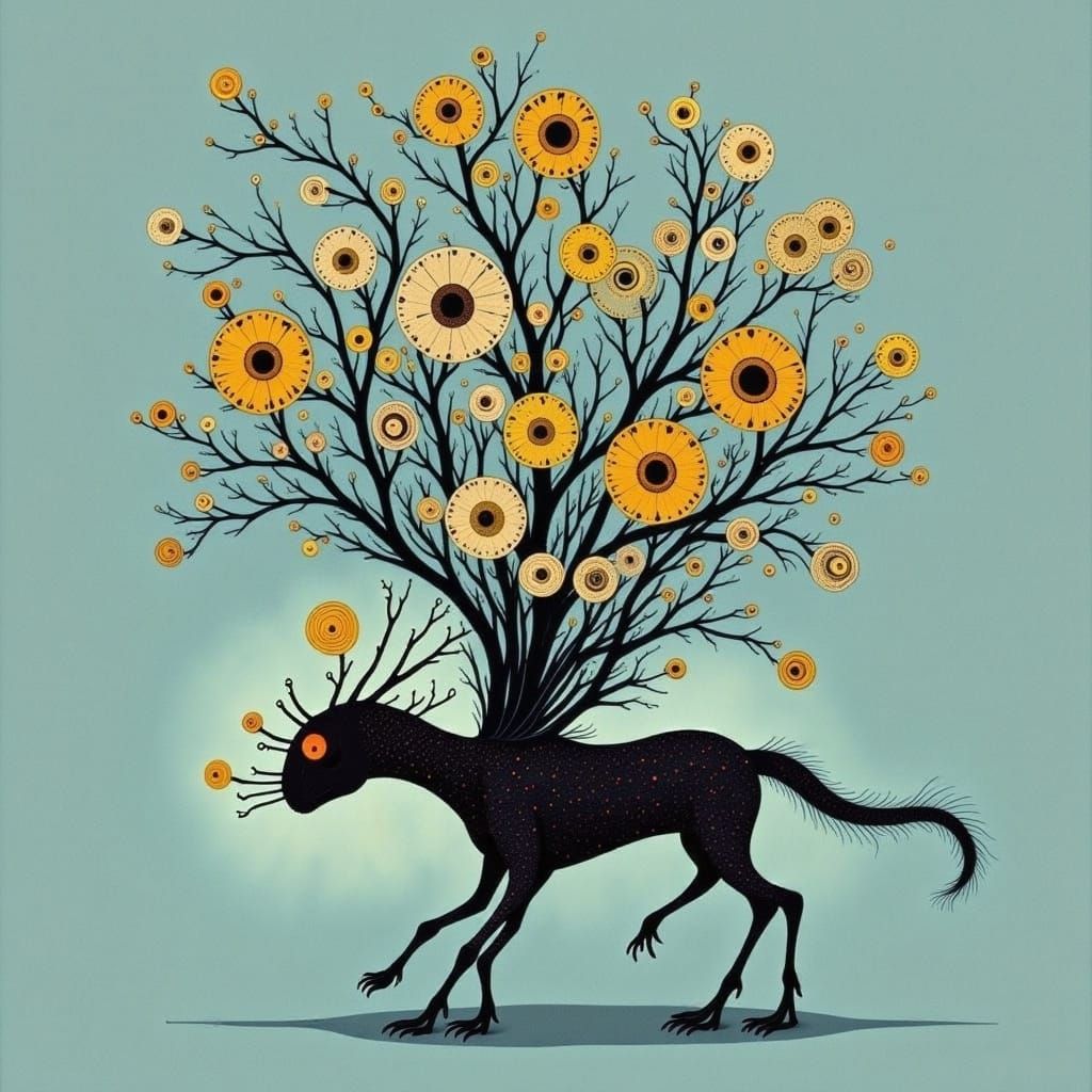 Cicada Song in Dreary Antics Style