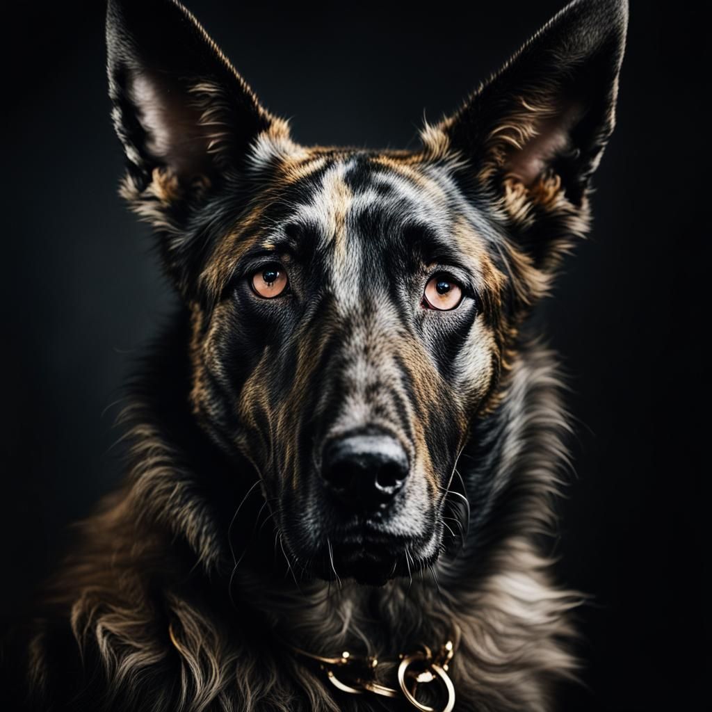 Majestic Dutch Shepherd Portrait in Natural Light