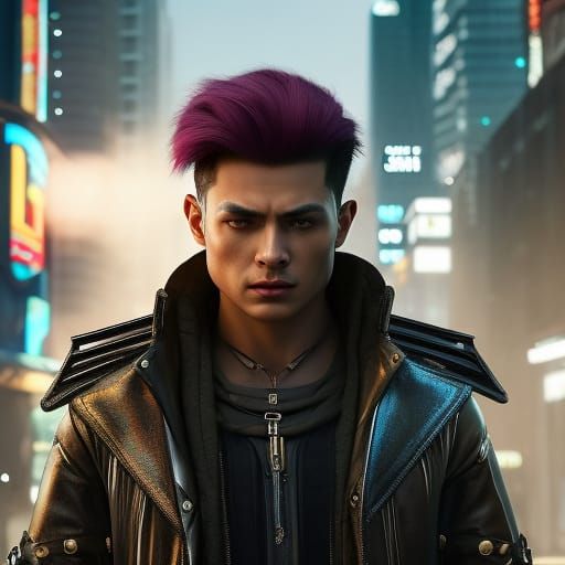 Cyberpunk Steampunk Young Man in Ultra HD