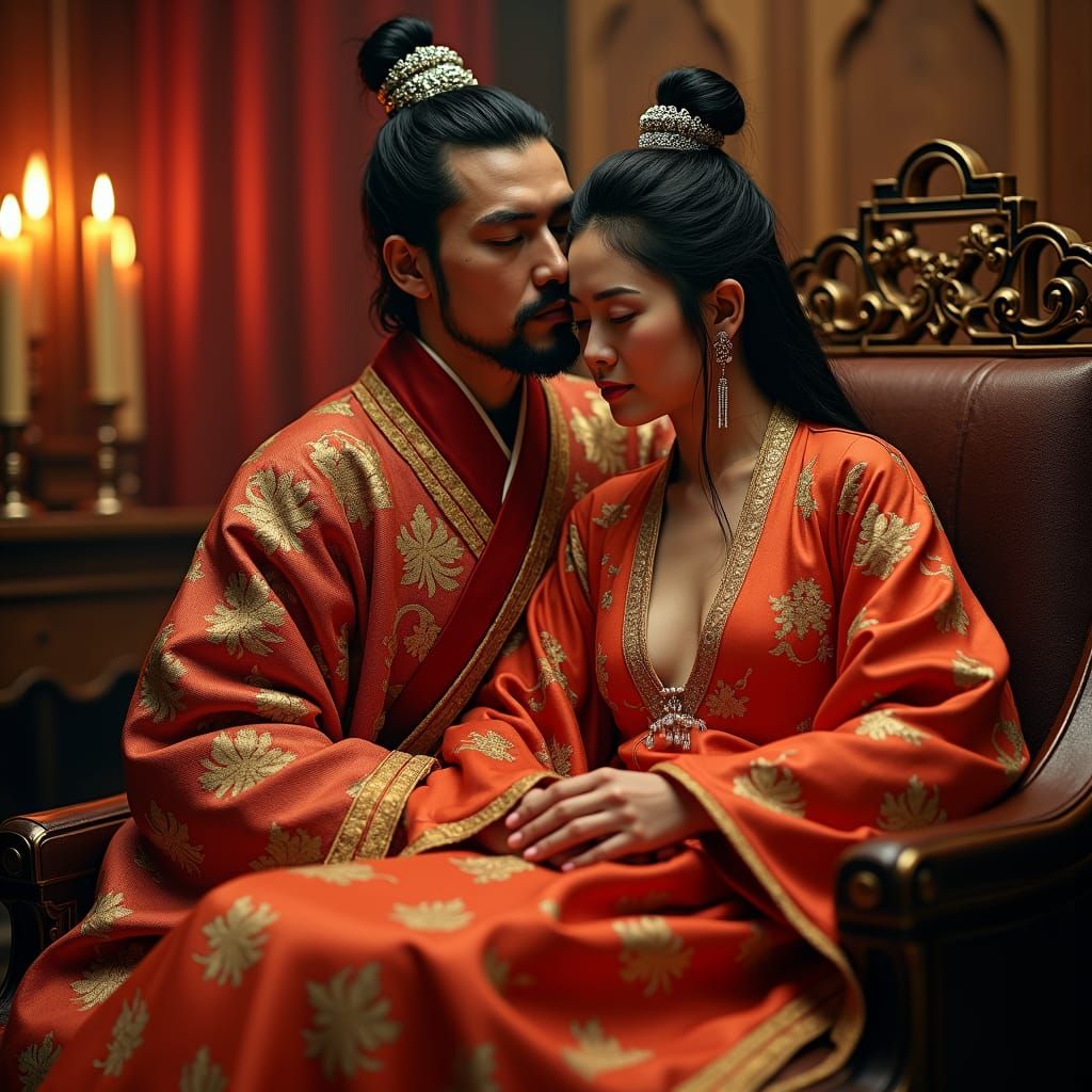 Emperor Ai and Dong Xian: Candlelit Opulence