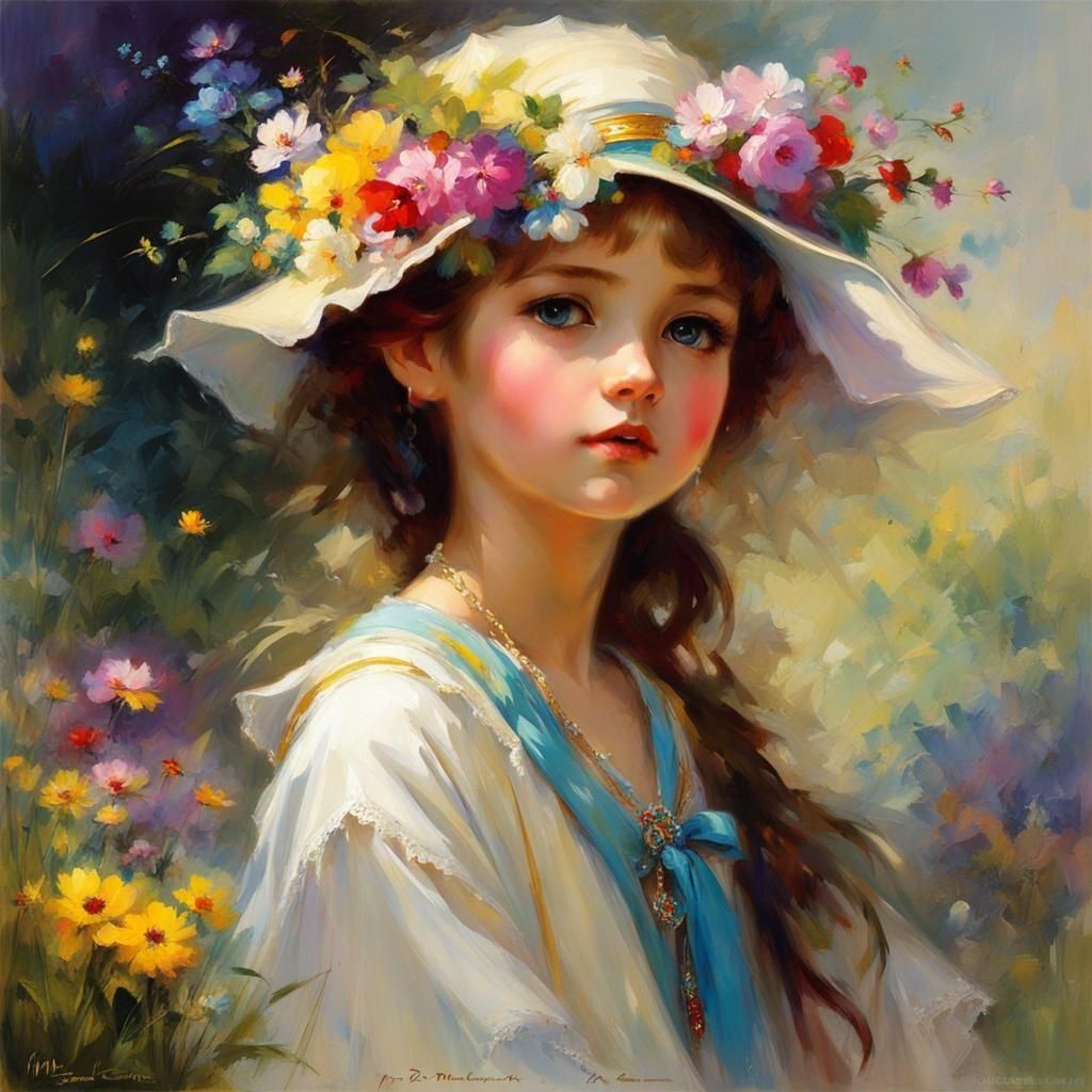 Peaceful Innocence in Anime Style