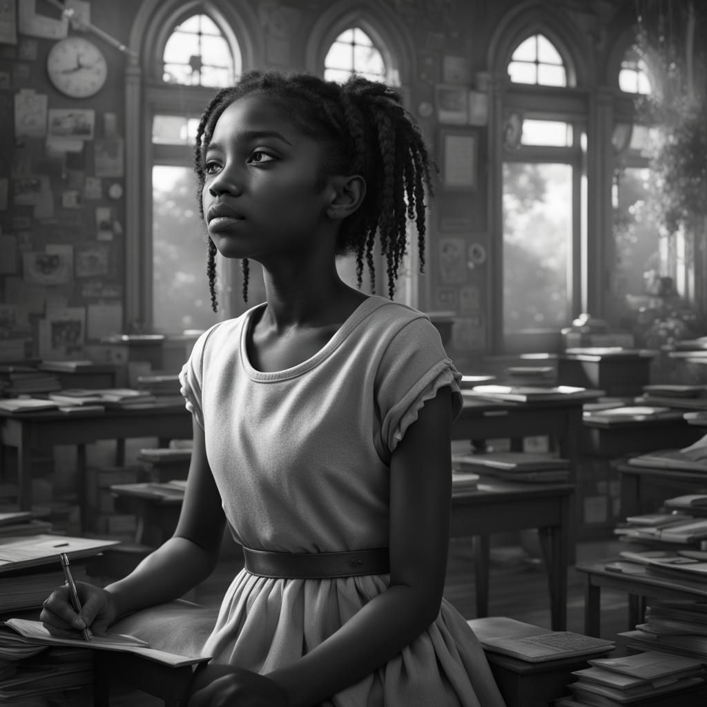 Vibrant Dream: A Fantastical Portrait of a Girl