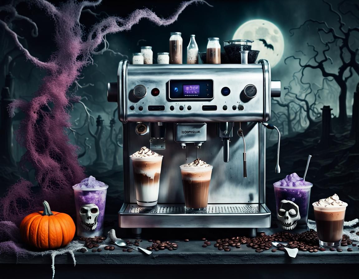Creepy Coffee Machine Brews Halloween Drinks
