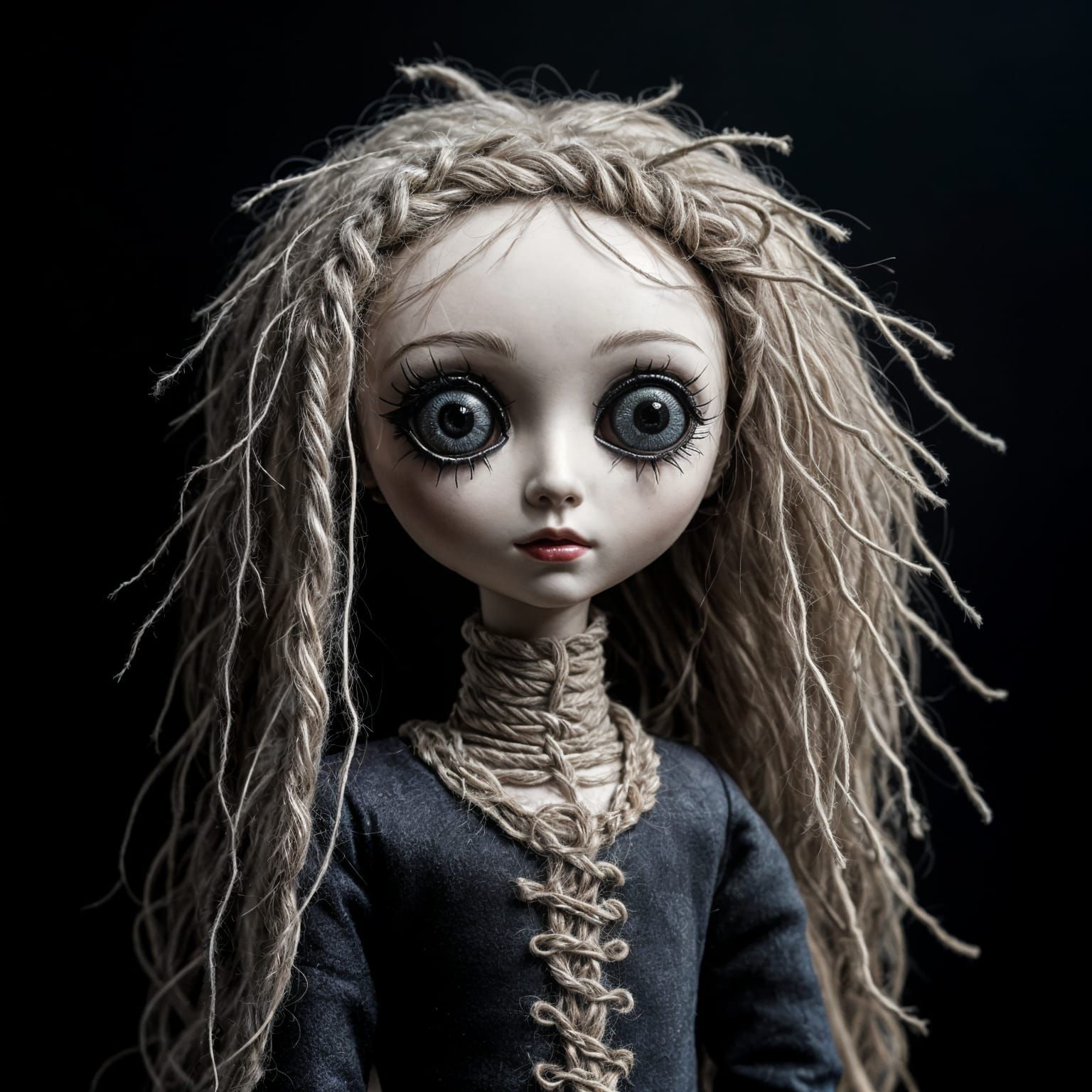 Crude Ragdoll in Film Noir Style