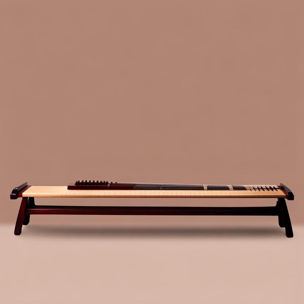 Elegant Chinese Guqin: Traditional Stringed Instrument
