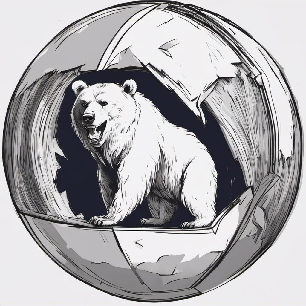 Humorous Bear Trapped in Sphere