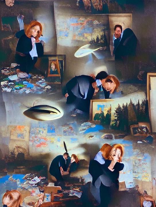 Unidentified Flying Object in the Night Sky