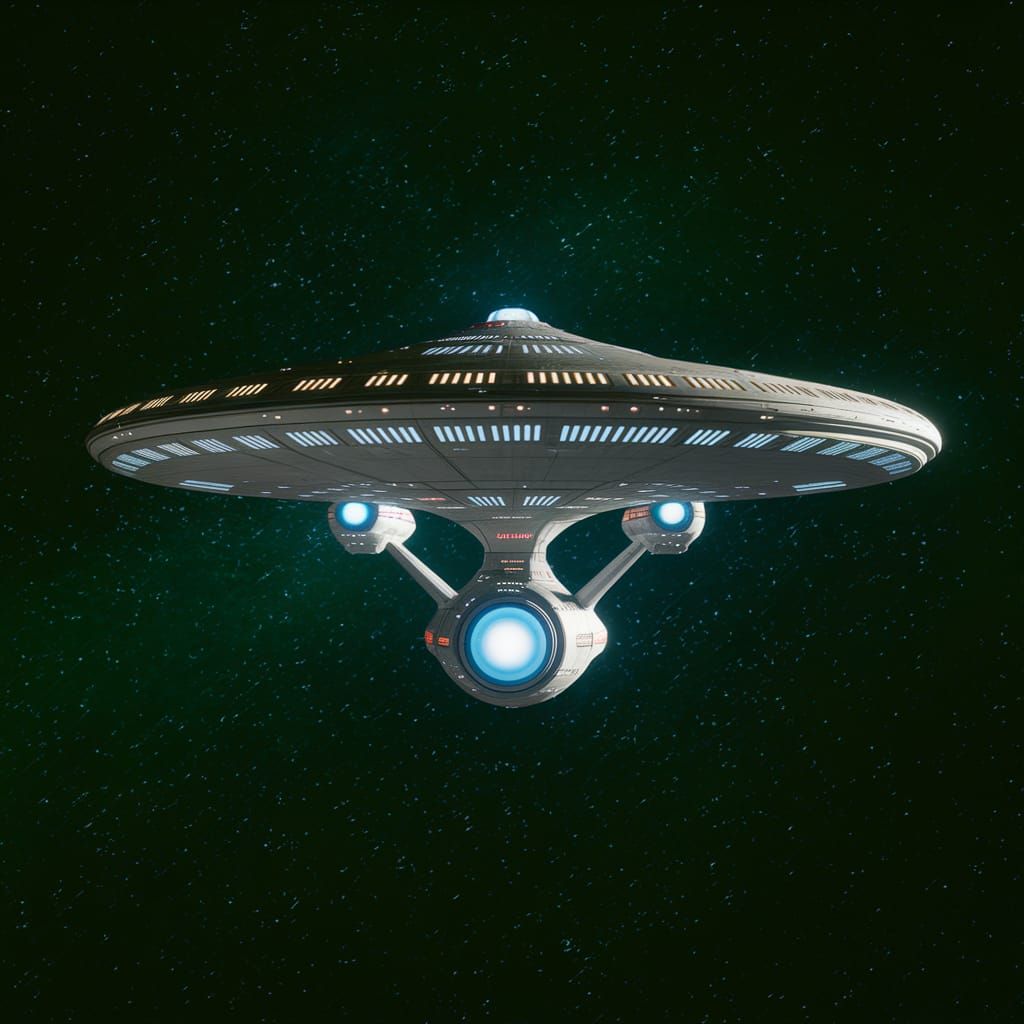 Star Trek USS Vengeance Battleship in Action