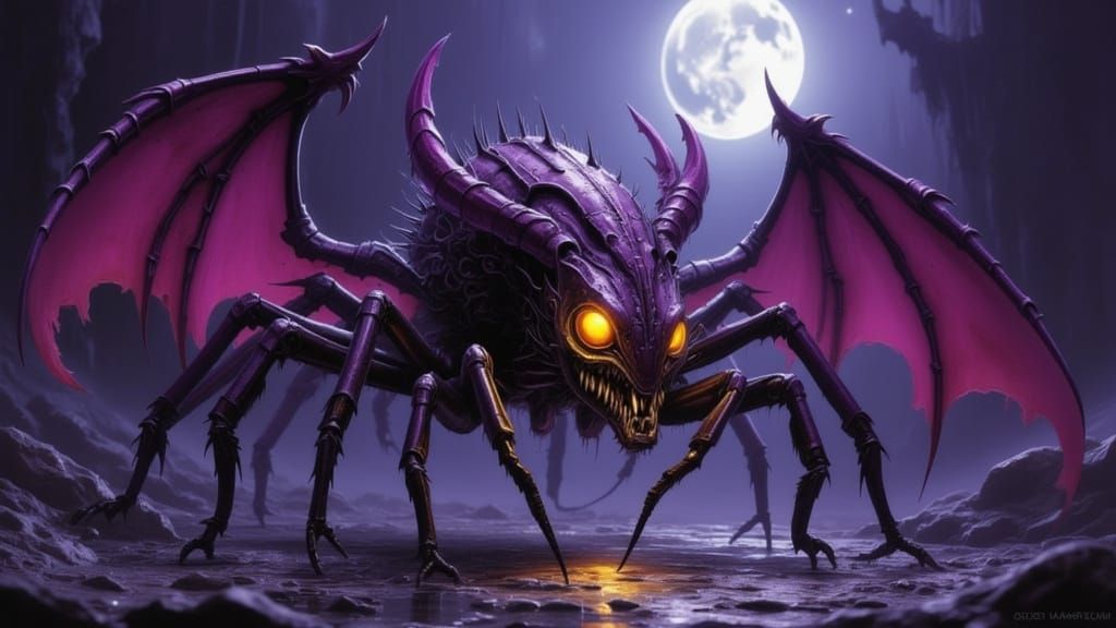 Nightcrawler: A Dark Fantasy Creature in 8K