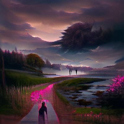 Sinister Walk: A Digital Painting