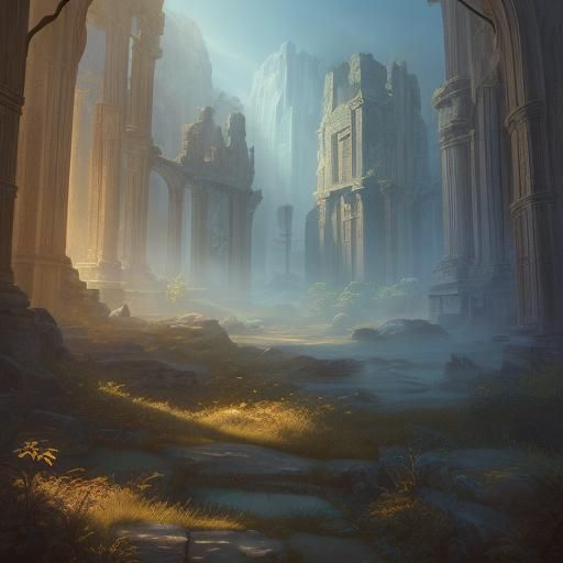 Adventurer with Mystical Map in Anime Style