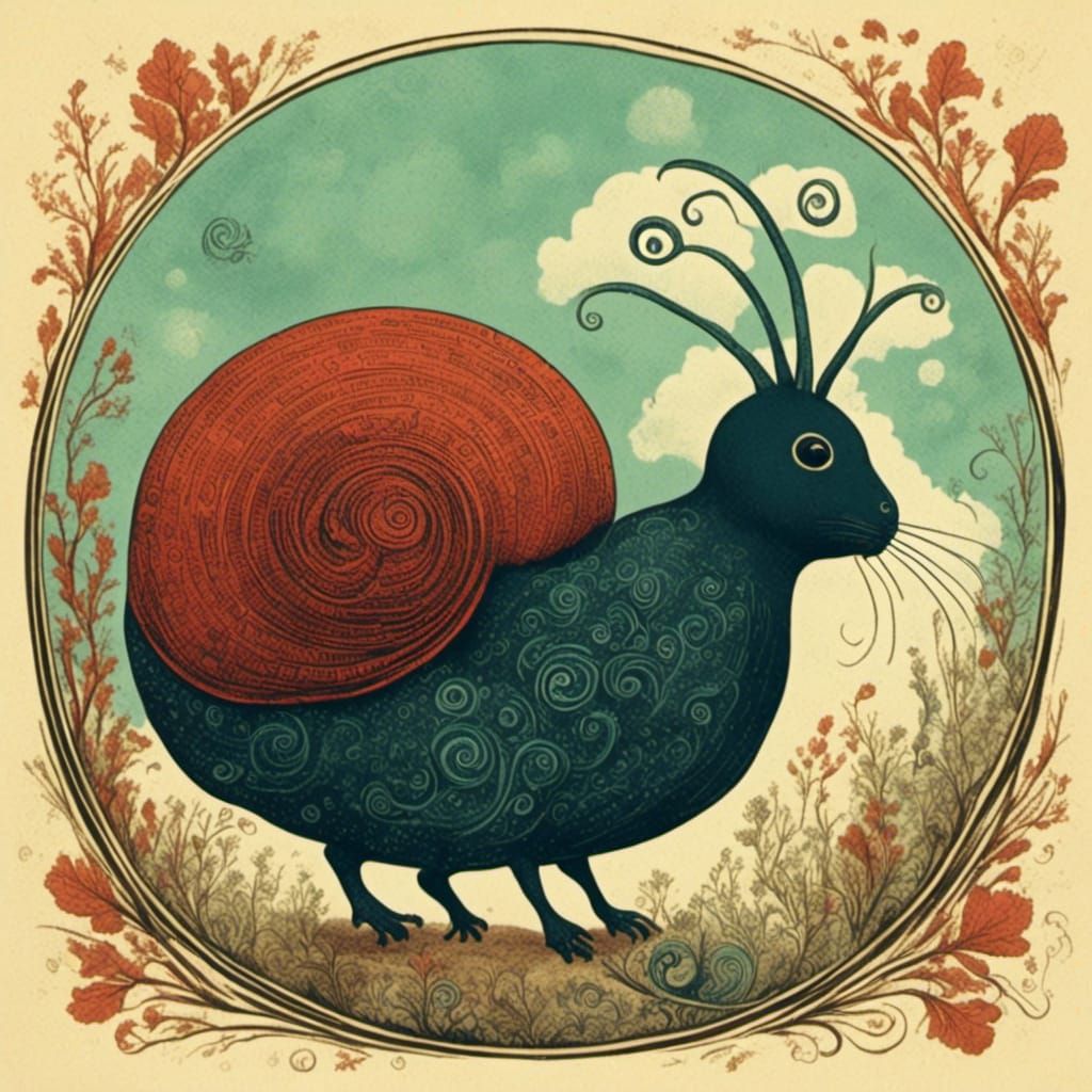 Vintage Style Drawing with Retro Aesthetic