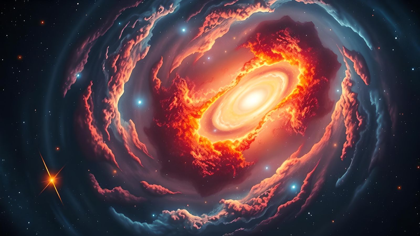 Spectacular Cosmic Nebula in Photo-Realism Style