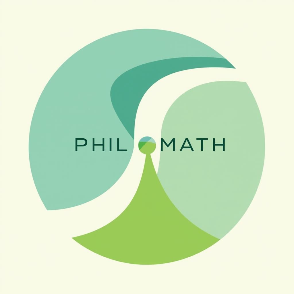 Interconnected Emblem in Teal and Green