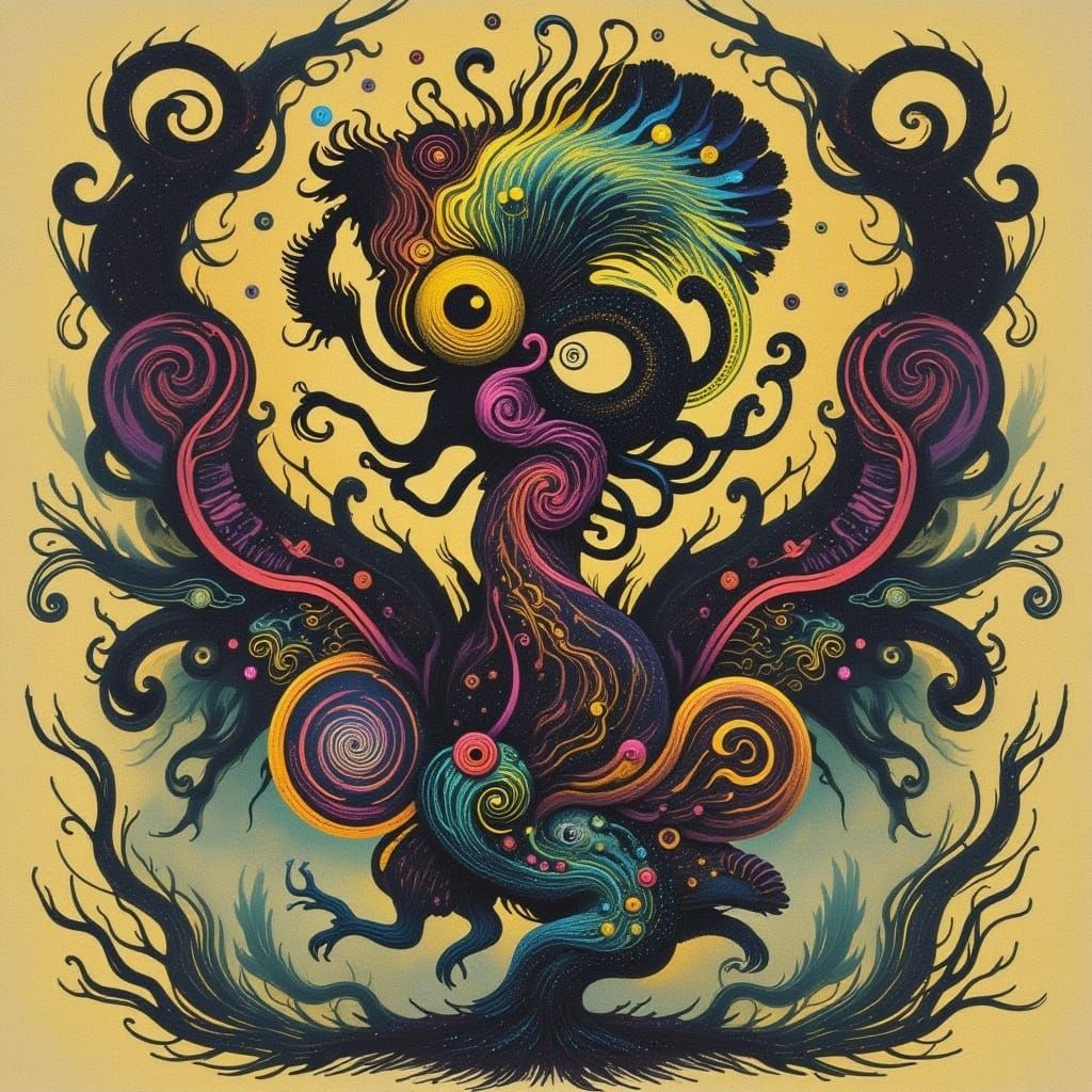 Neon Glitchscape: A Cyberpunk Visual Symphony