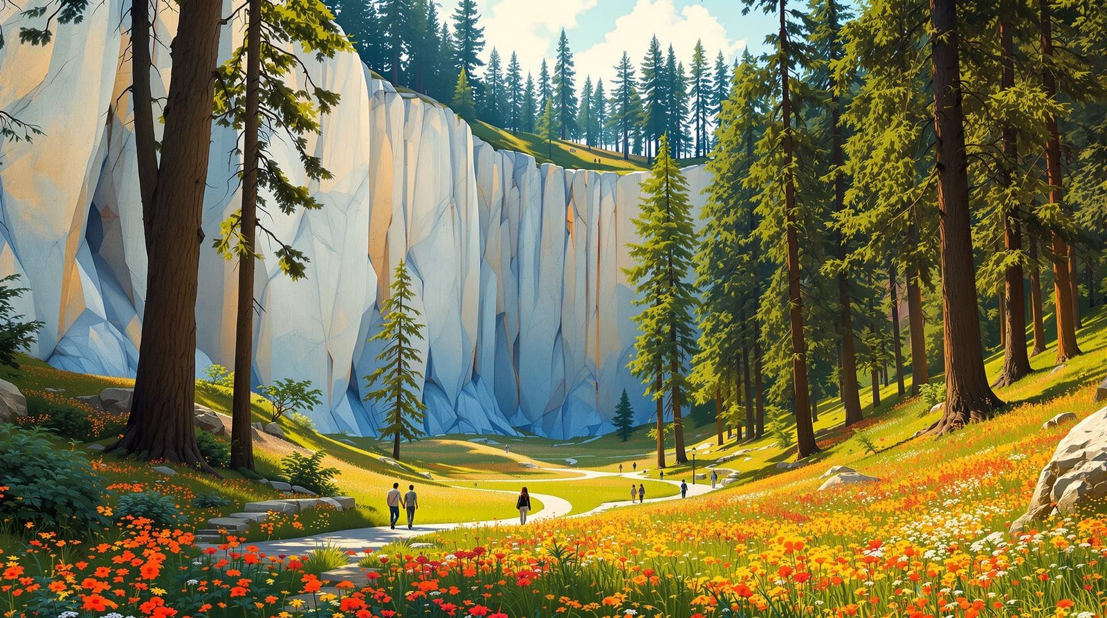 Marble Canyon Park in Klimt Style