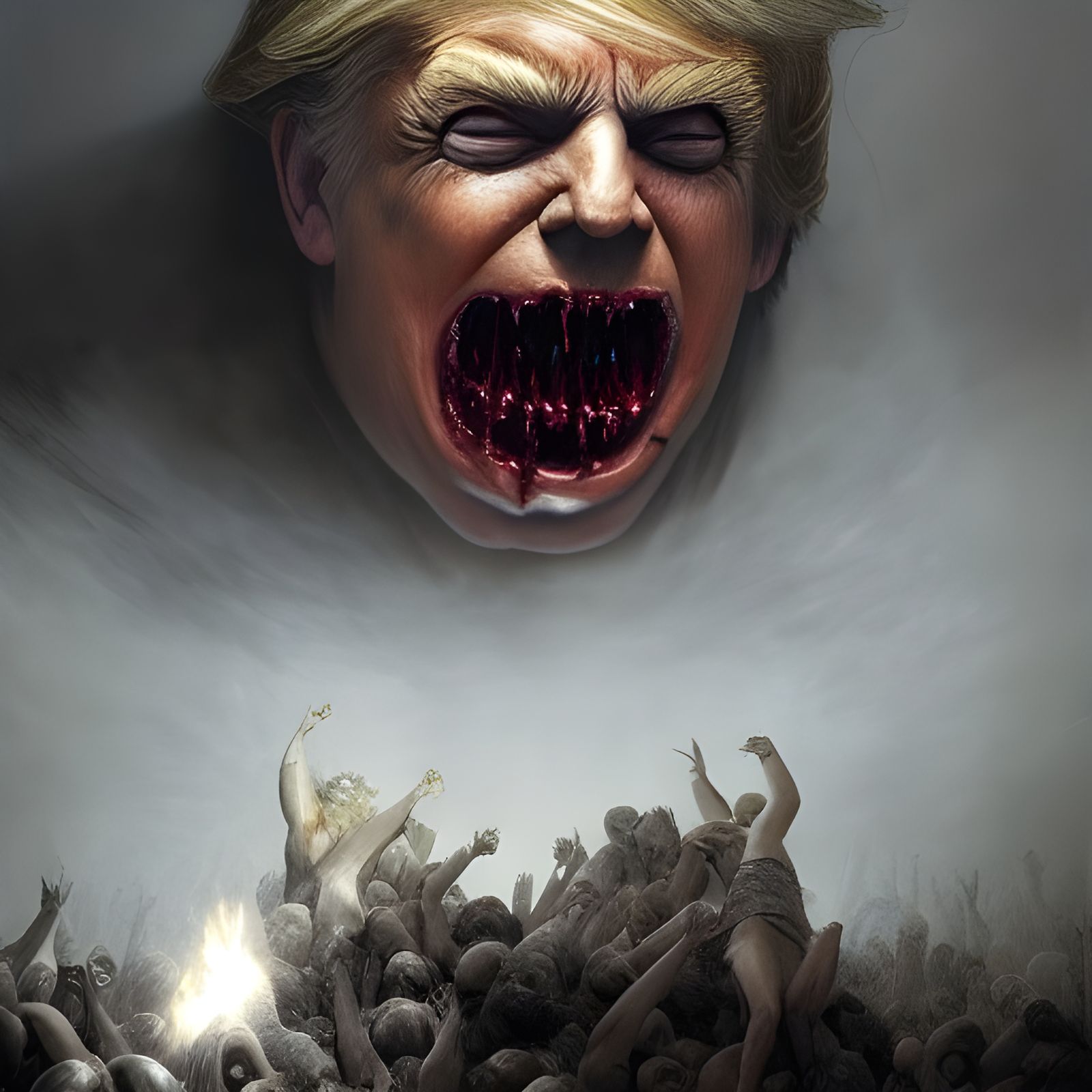 Demonic Nightmare Escapes: A Photorealistic Horror