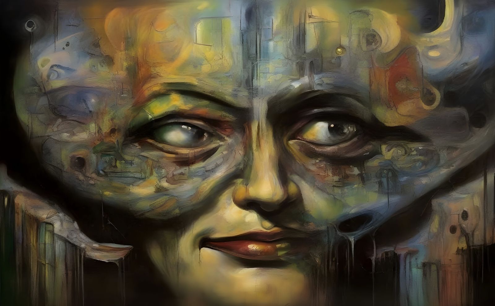 Abstract Biopunk Fauvism: Silent Environment