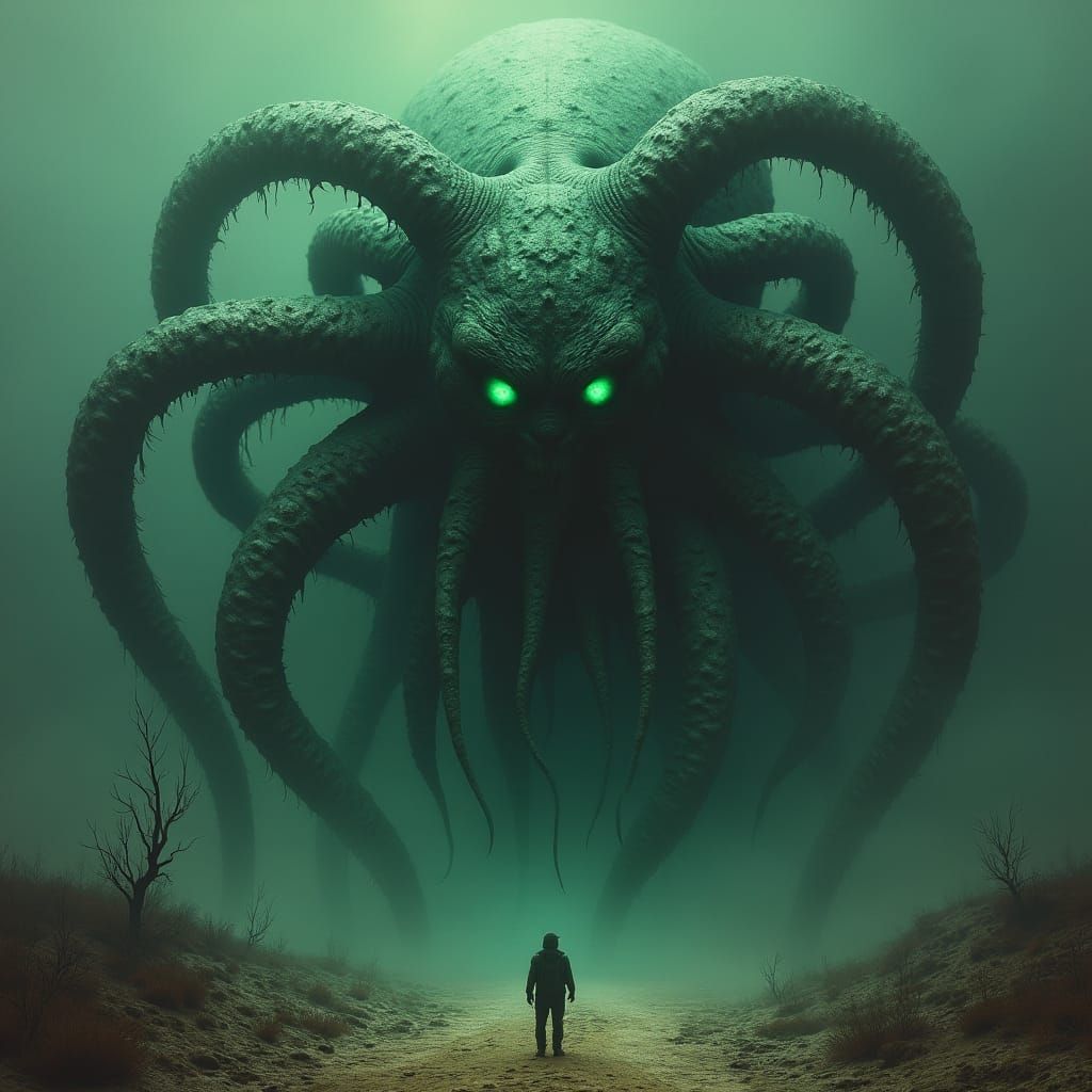 Eldritch Abomination Stares Intensely in Surreal First-Perso...