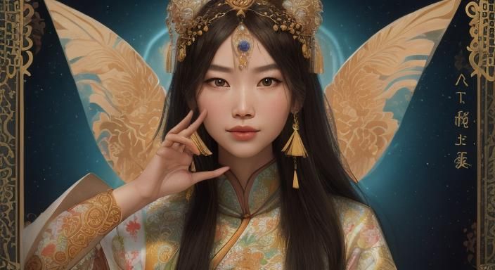 Empress Mu in Traditional Chinese Imperial Attire