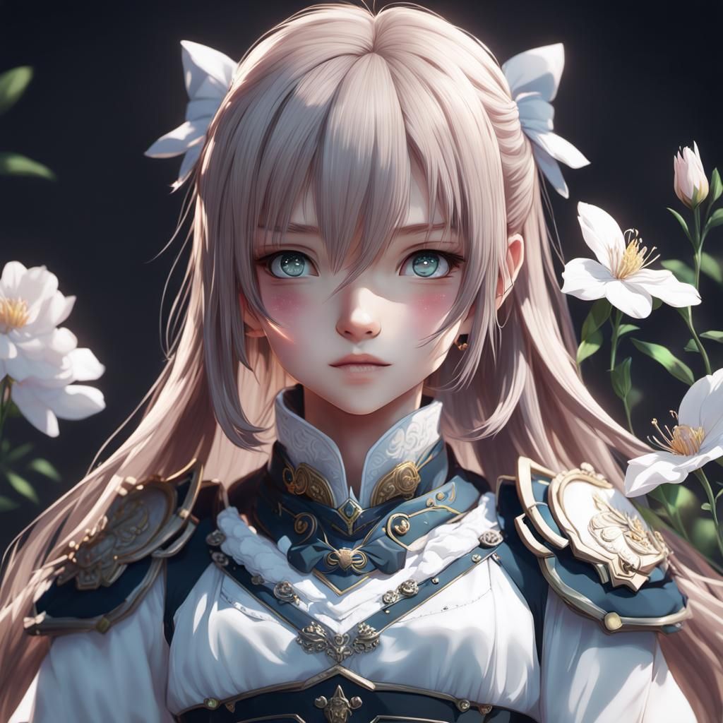 Detailed 3D Anime Art Inspired by WLOP