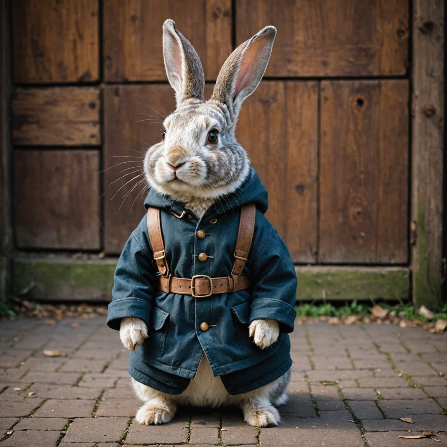 Rabbit in Distressed Clothing